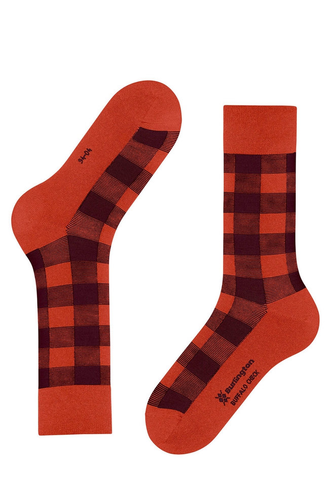 Носки мужские оранжевые с шерстью  4