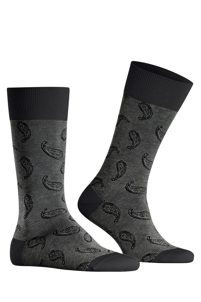Носки мужские чёрные Paisley 3