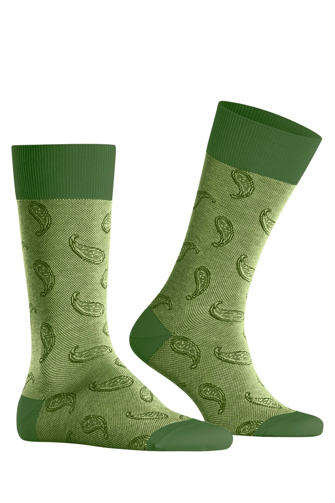 Носки мужские зелёные Paisley 3
