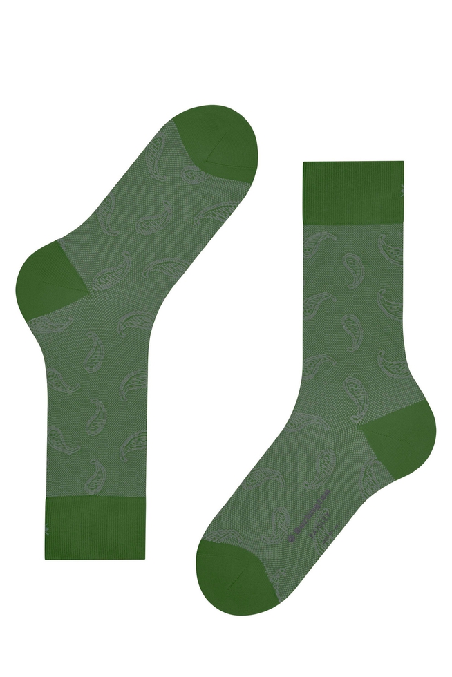 Носки мужские зелёные Paisley 4