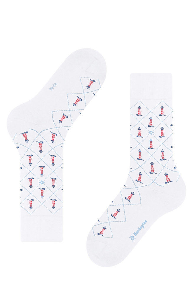 Носки мужские белые Lighthouse 3