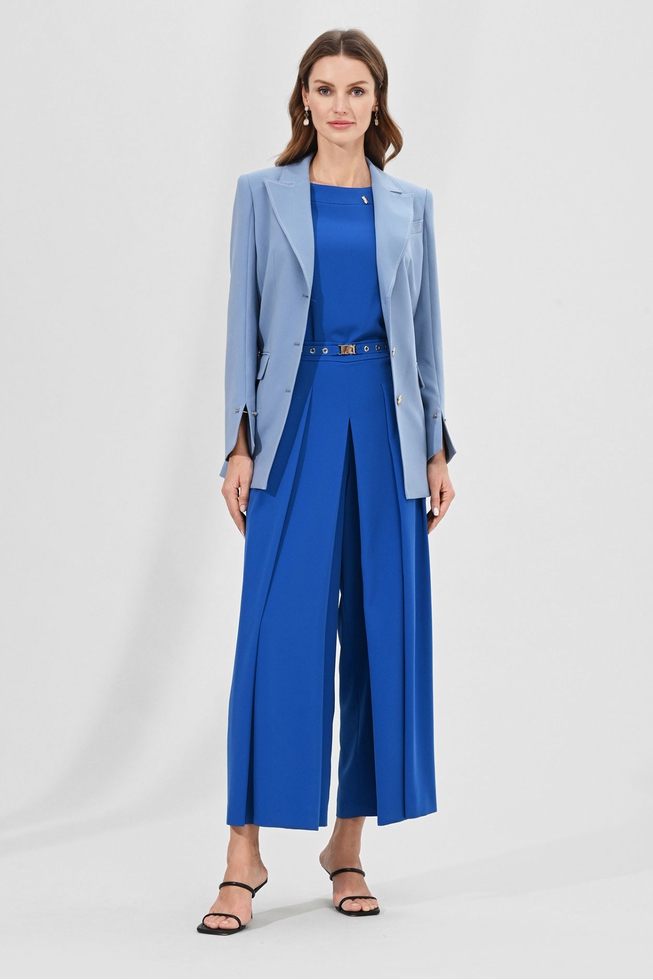 Женские широкие брюки со складками 4