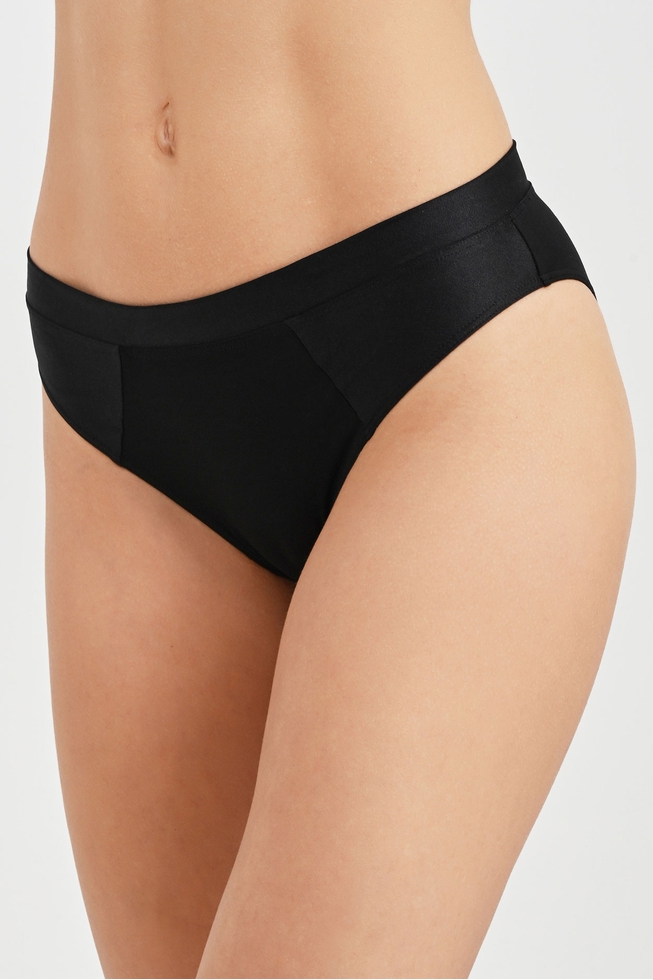 Женские черные трусы-слипы 1