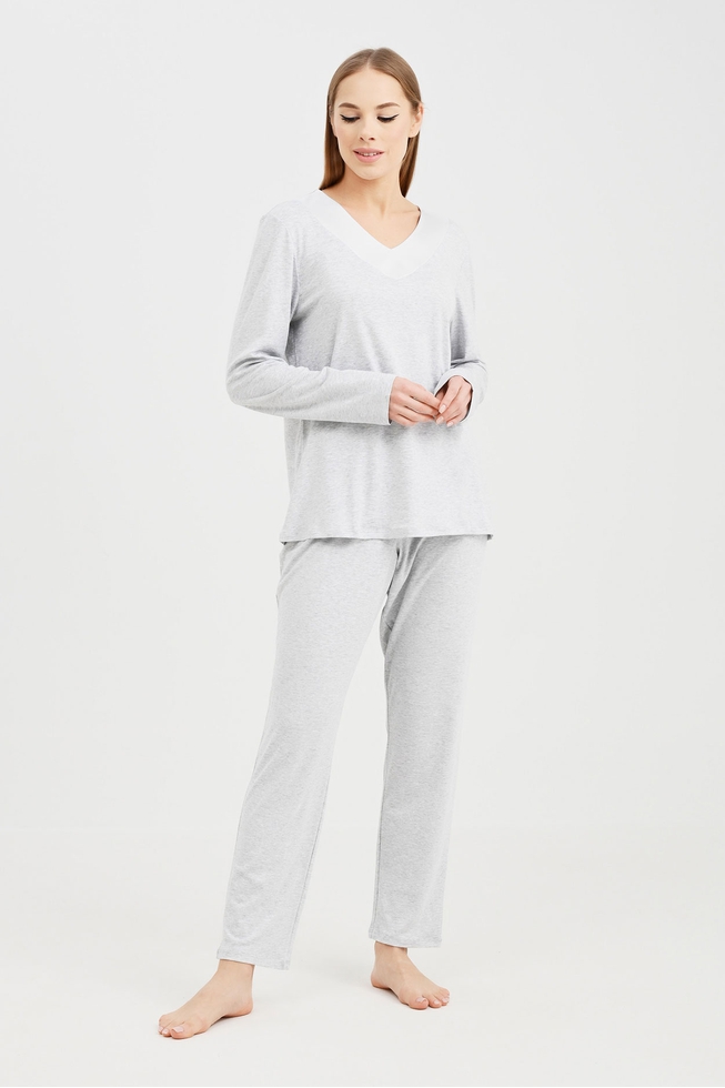  Женская пижама с брюками  4