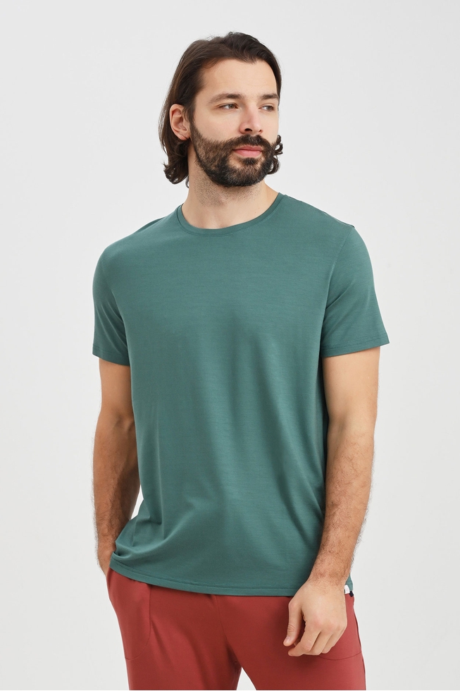 Мужская зеленая футболка 1