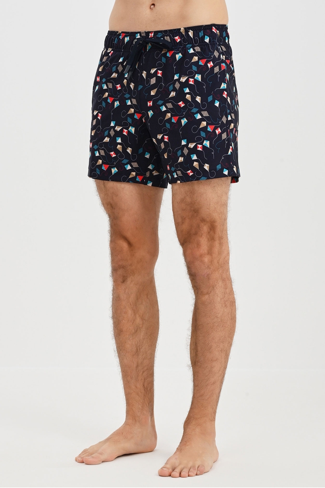 Синие мужские плавки-шорты 1