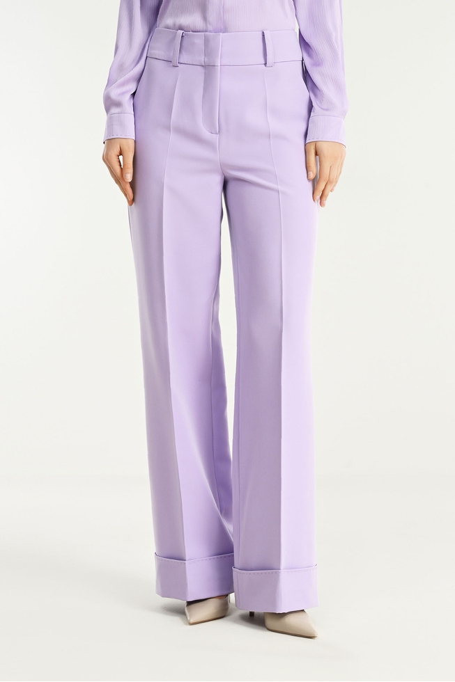 Женские классические фиолетовые брюки 1