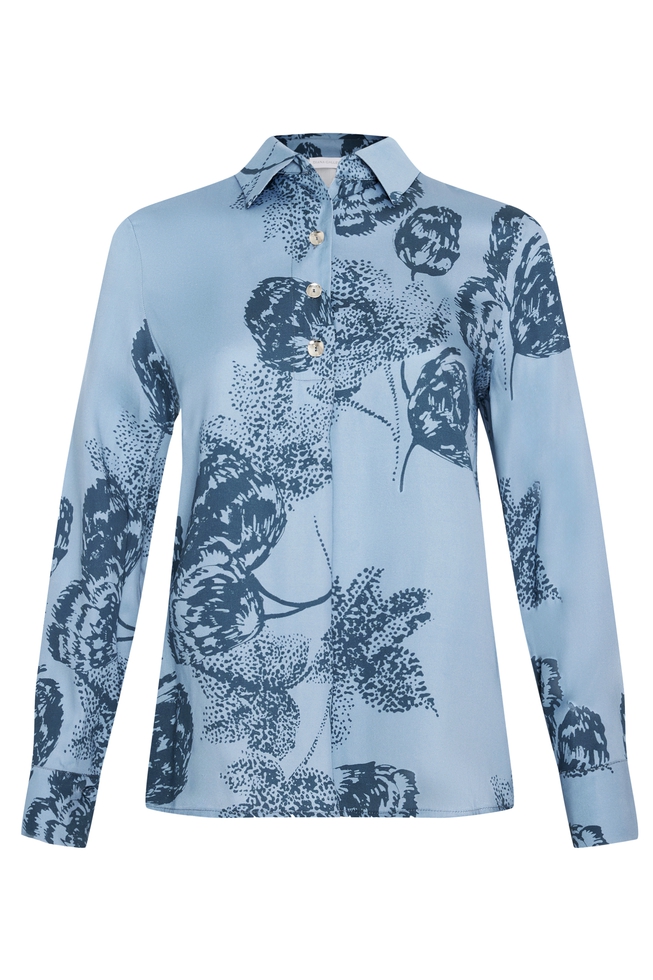 Блузка с длинным рукавом и принтом  5