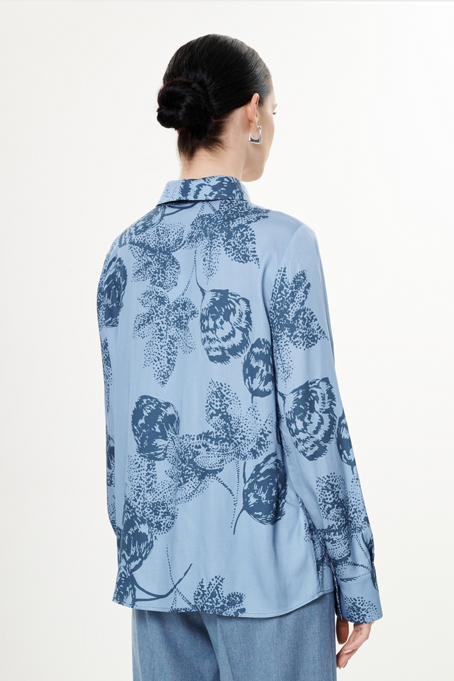 Блузка с длинным рукавом и принтом  2