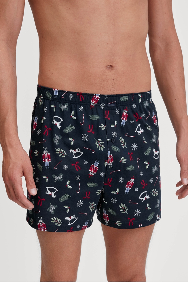 Мужские хлопковые трусы-шорты 1