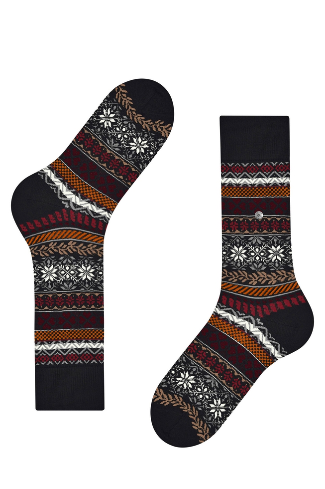 Носки мужские чёрные Country Fair Isle 3
