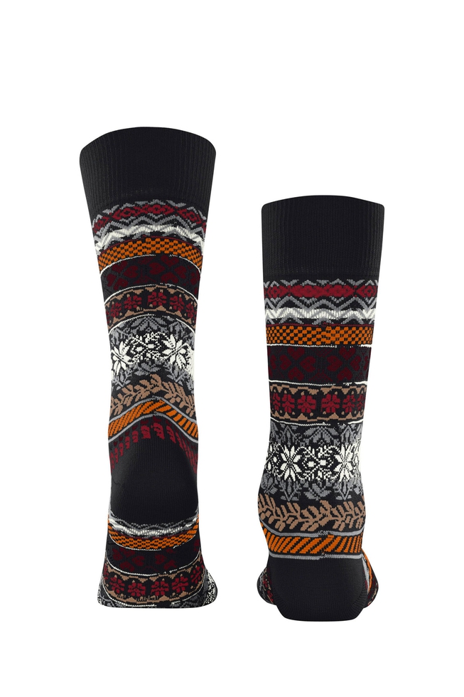 Носки мужские чёрные Country Fair Isle 2