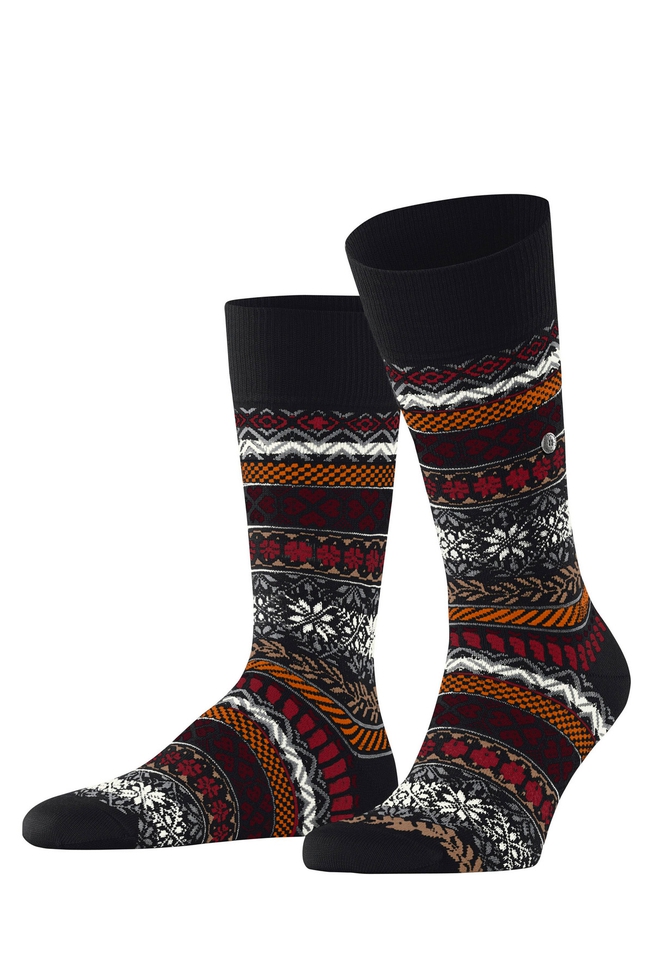 Носки мужские чёрные Country Fair Isle 1