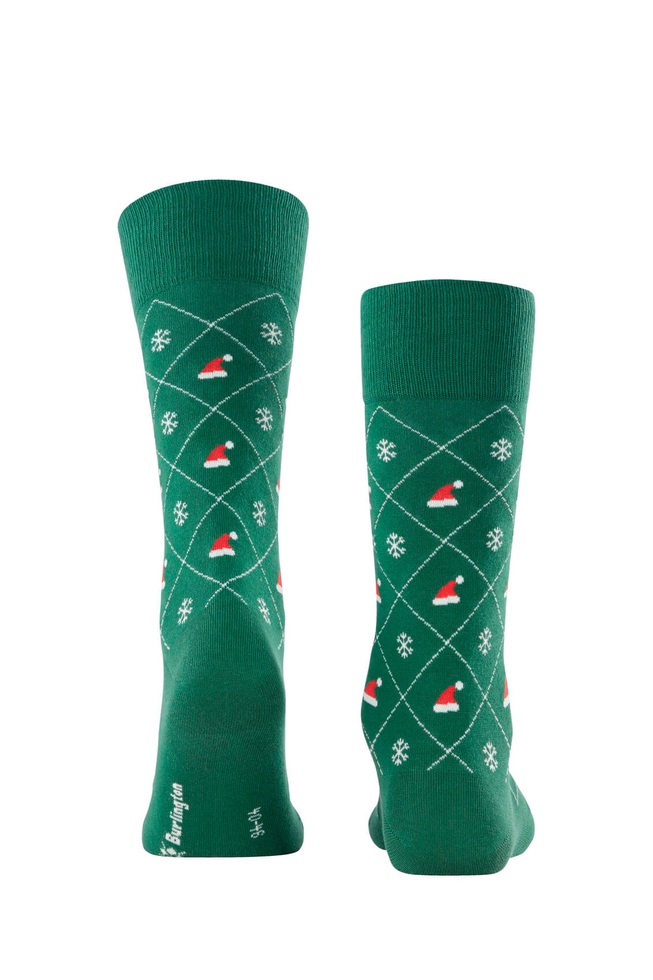Носки мужские зелёные X-Mas Argyle 2