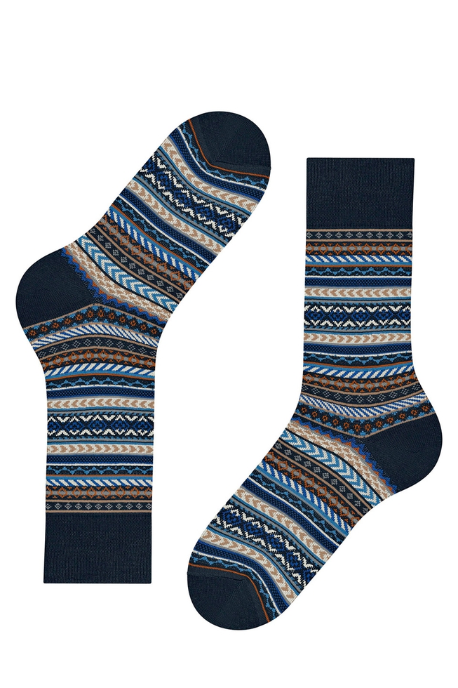 Носки мужские синие Fair Isle 4