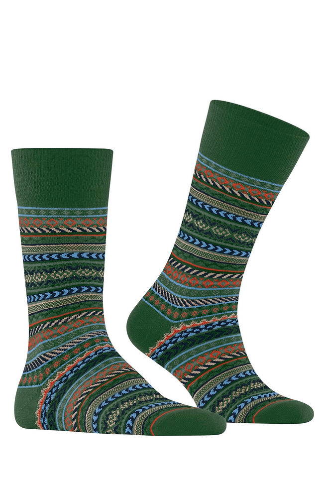 Носки мужские зелёные с шерстью  3