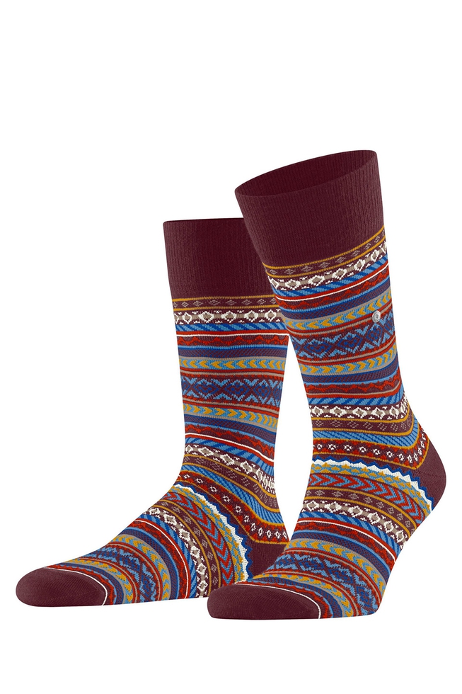 Носки мужские красные с шерстью  1