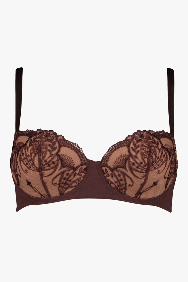 Бюстгальтер балконет с вышивкой 5