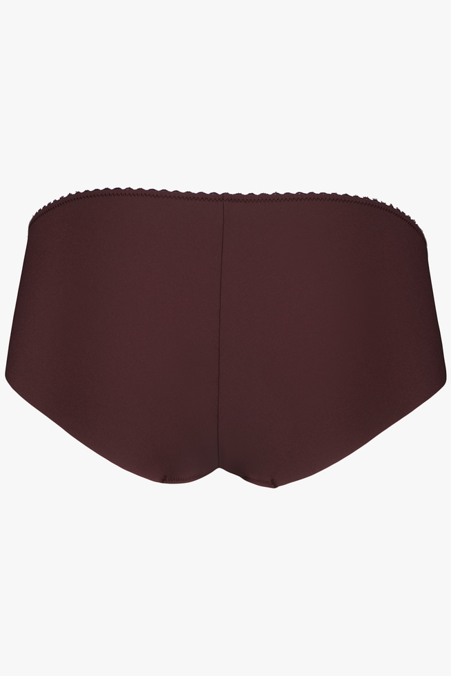 Женские бордовые трусы-хипстреы 2