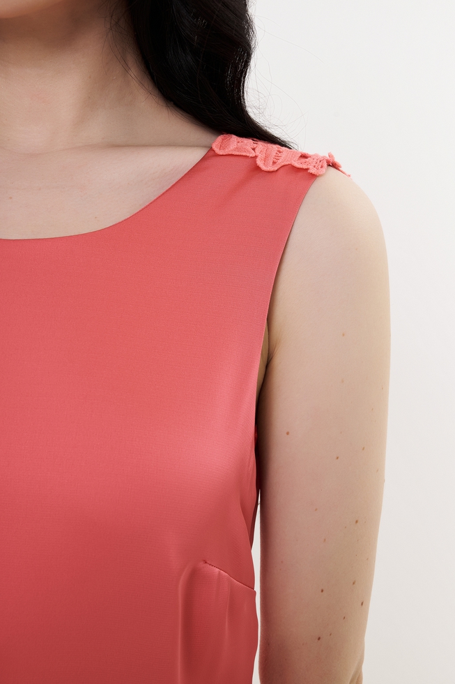 Длинное платье без рукавов 5