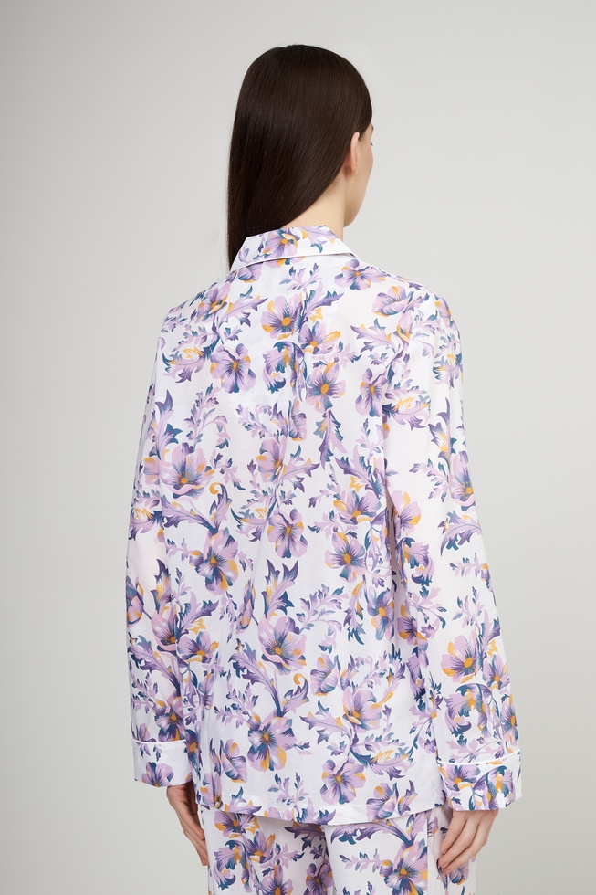 Женская хлопковая пижама с брюками 4