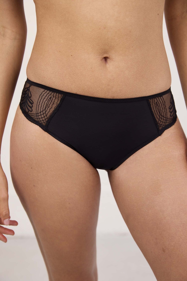 Женские трусы-слипы с кружевом  1