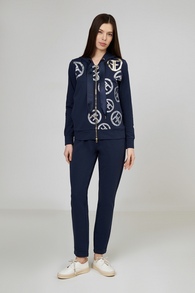 Женский синий жакет  3