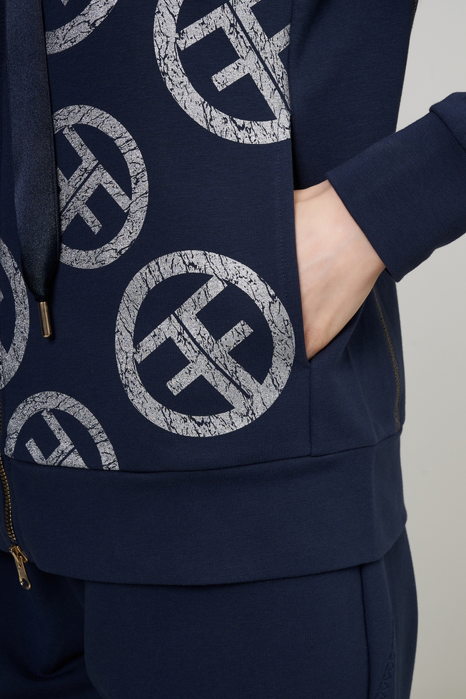 Женский синий жакет  4