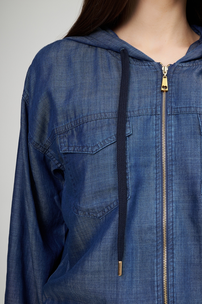 Женская синяя куртка 5