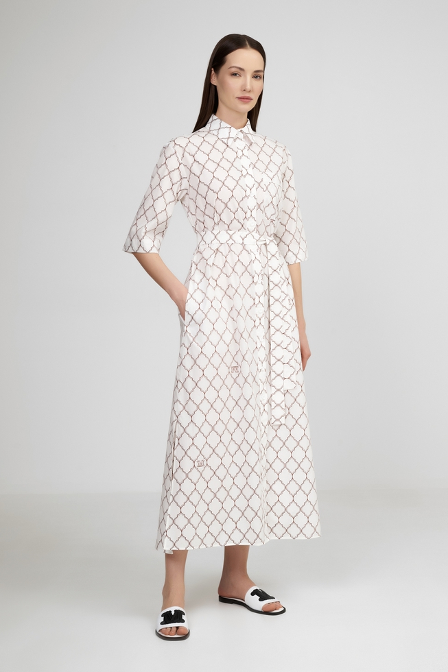 Длинное хлопковое платье 1