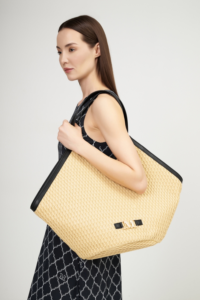 Женская бежевая сумка  7