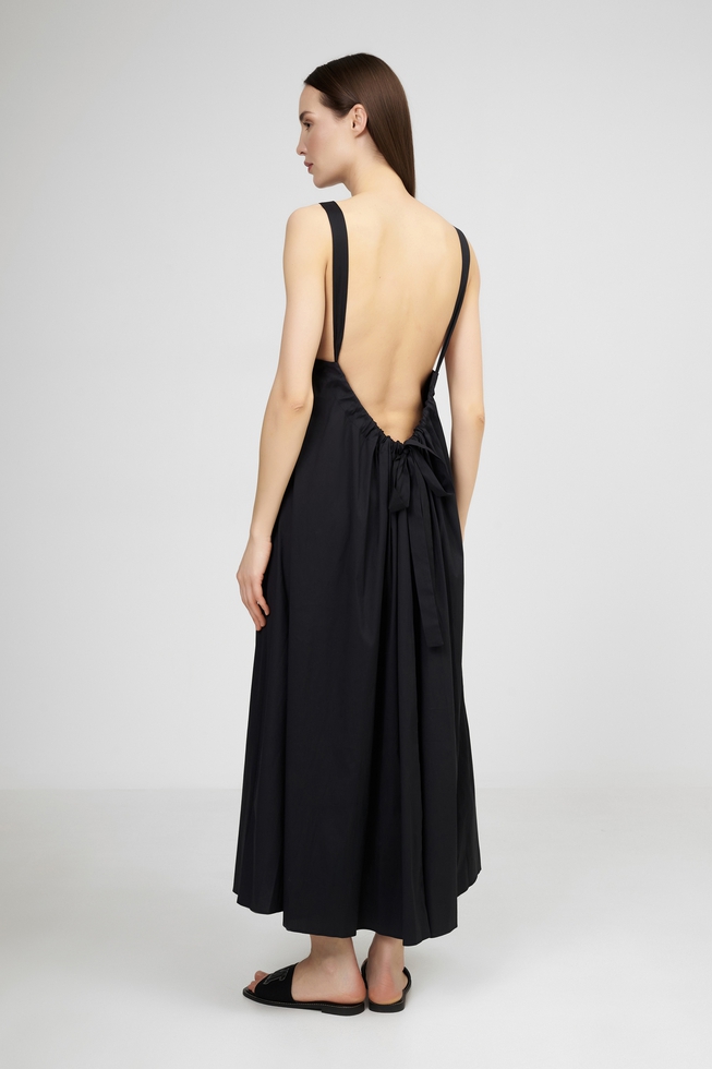 Длинное черное платье 2