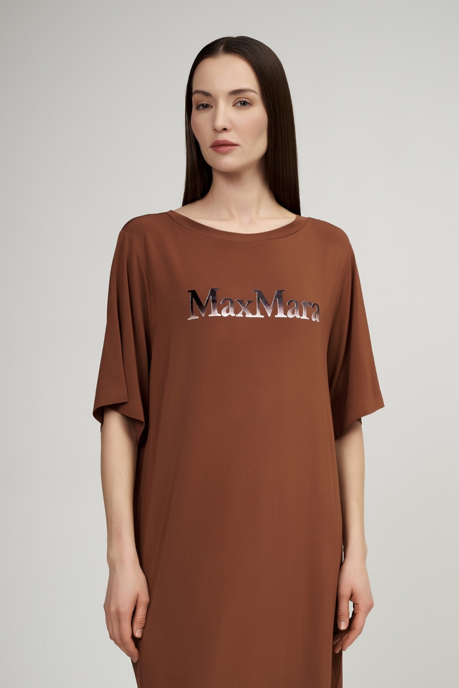 Короткое коричневое платье  3