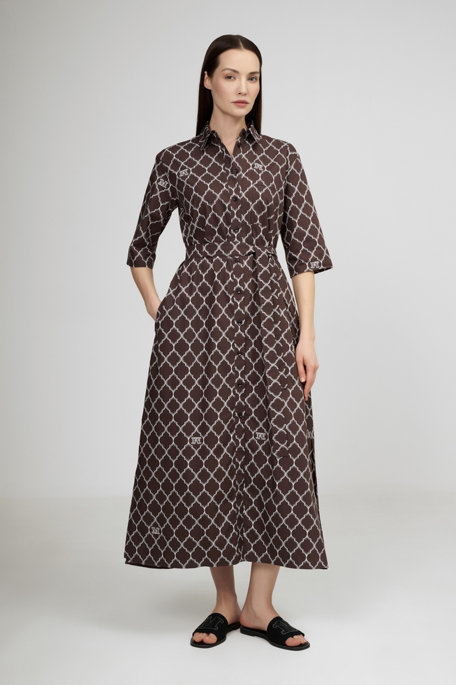 Длинное хлопковое платье 1