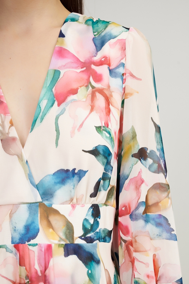 Длинное платье с длинными рукавами 4