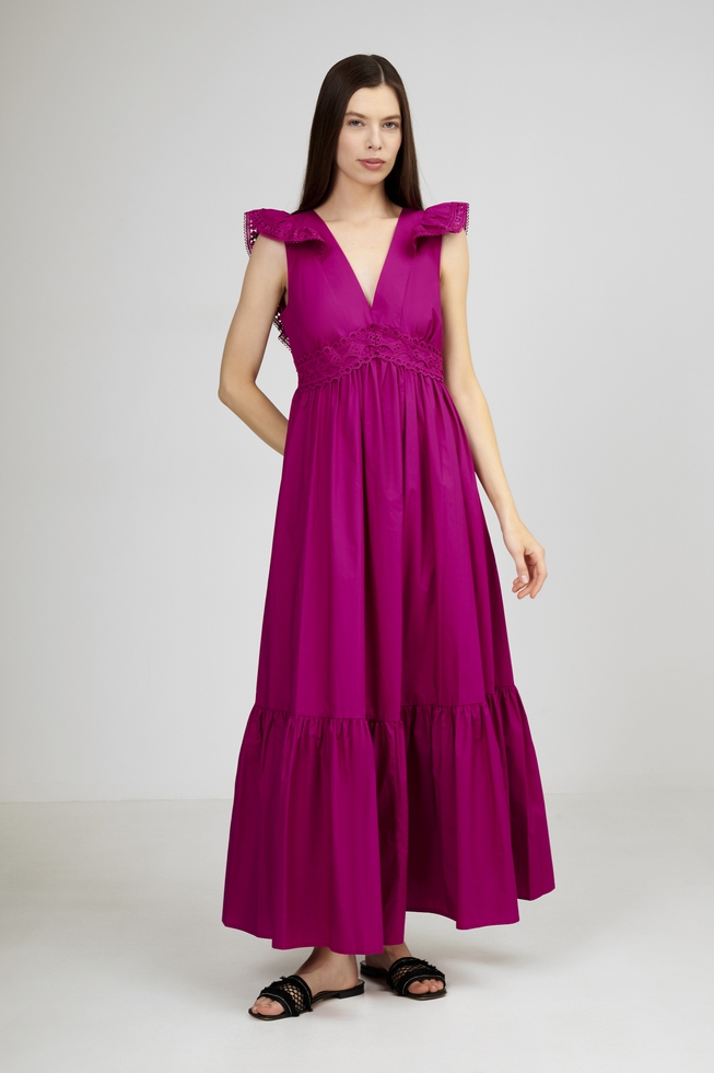 Длинное летнее платье  1