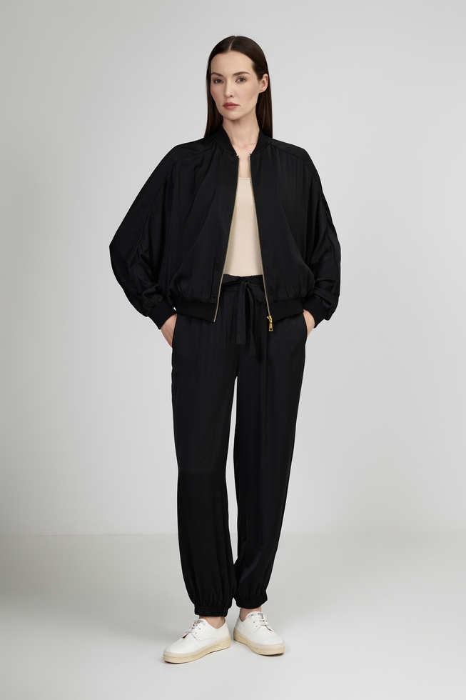 Женский чёрный жакет  3