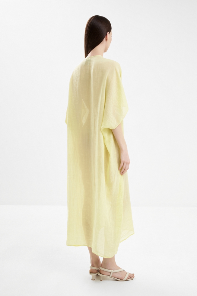 Жёлтая пляжная туника  2