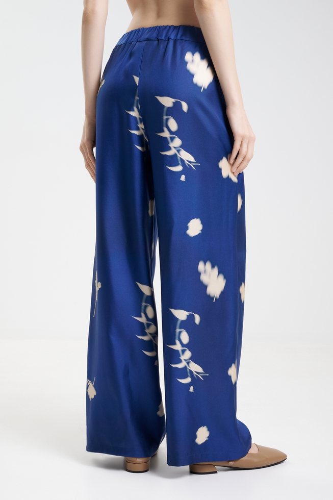  Женские шелковые брюки  2