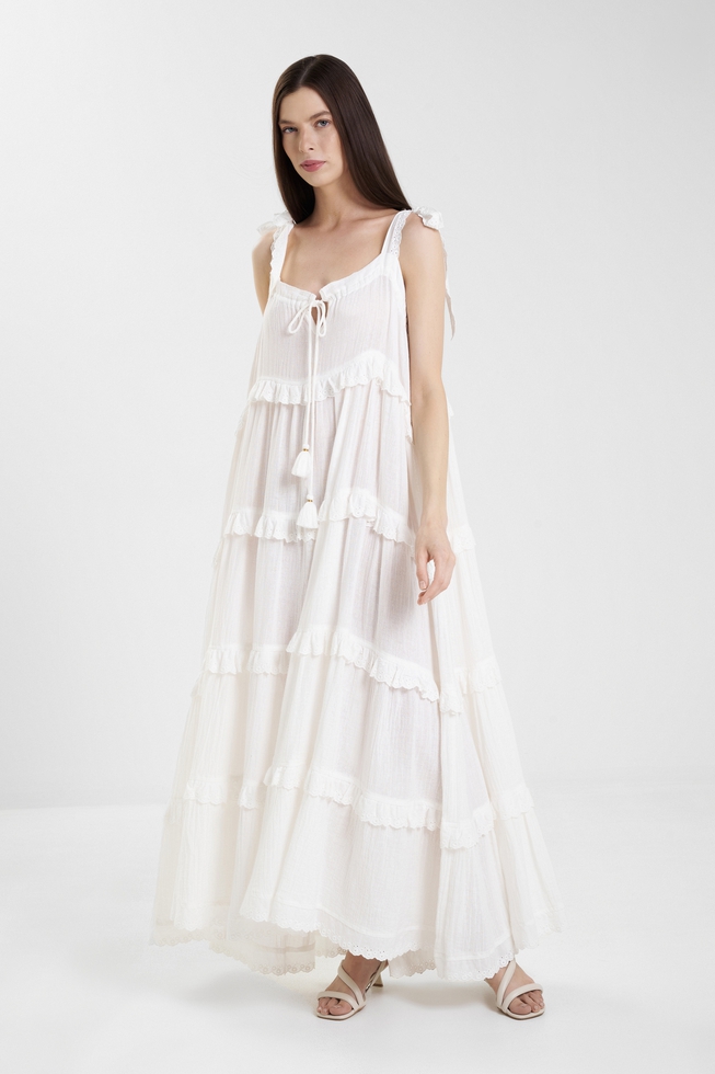 Летнее длинное платье 1