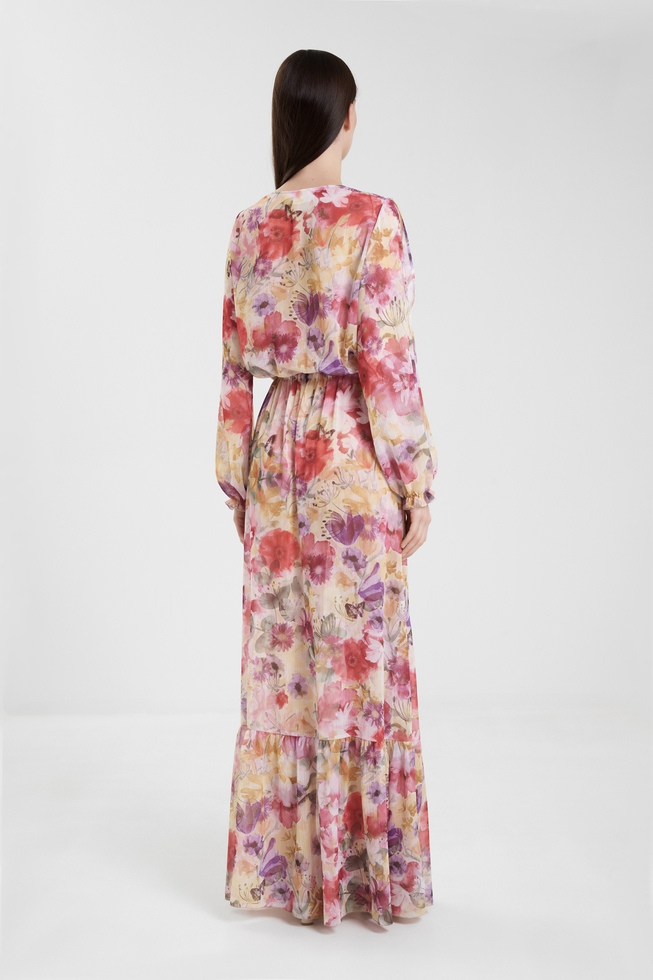 Длинное пляжное платье  2