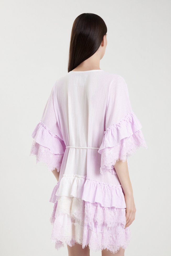 Хлопковое короткое платье 2