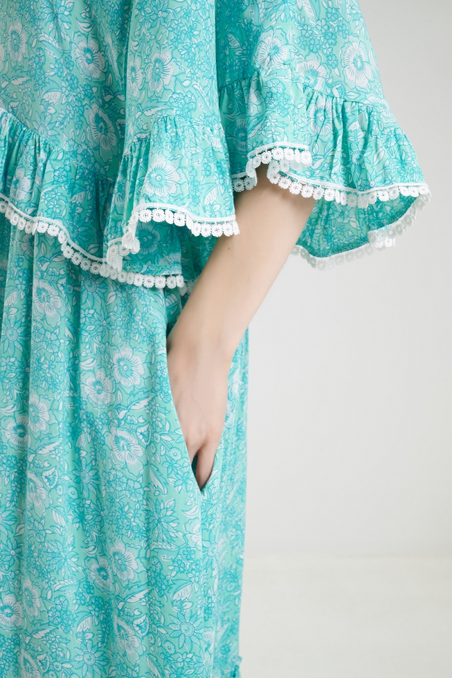 Летнее длинное платье 4