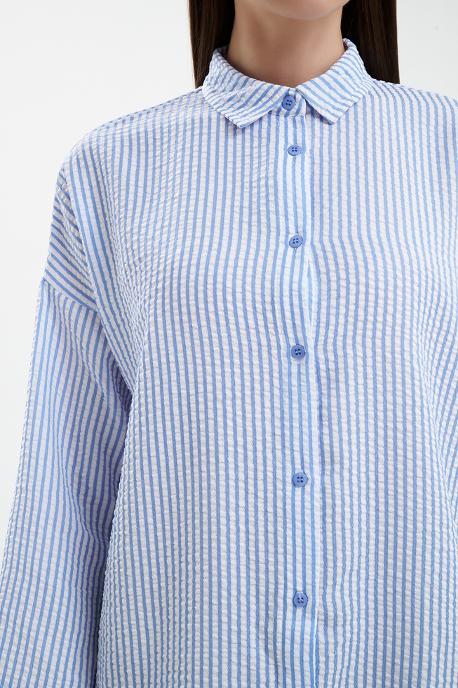 Платье-Халат в полоску 4