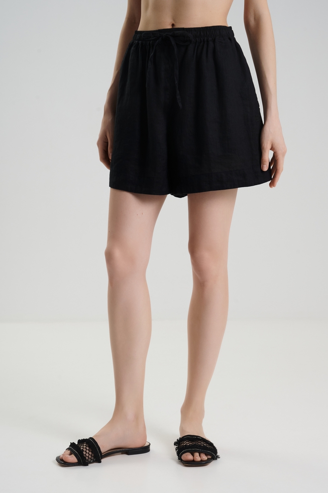 Женский льняные шорты 1