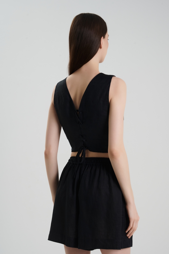 Женский льняной топ 2