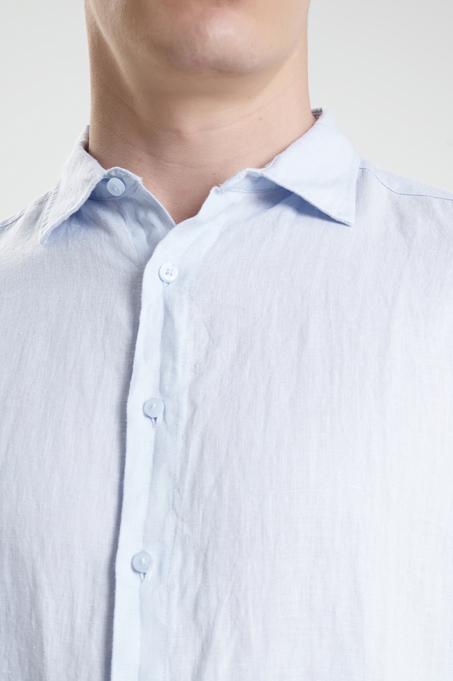 Рубашка мужская из льна 4