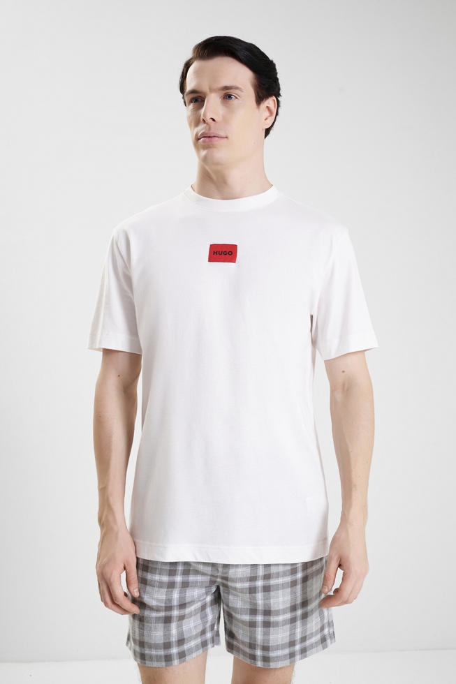 Мужская хлопковая пижама с шортами 1