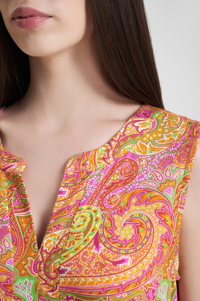 Платье миди без рукавов 4