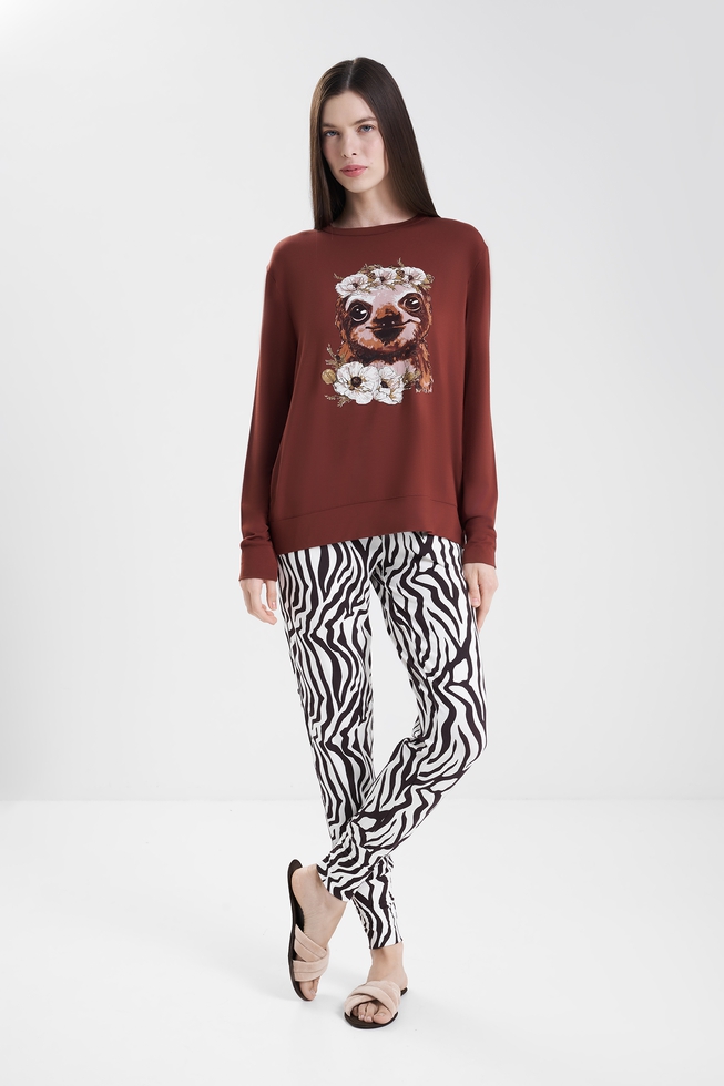  Домашний женский лонгслив  3